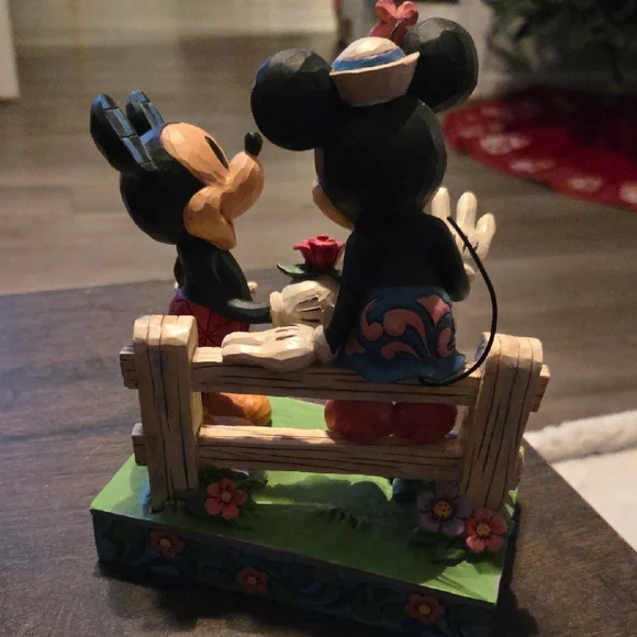 Jim Shore Disney Sculpture with Pink and Red Accents